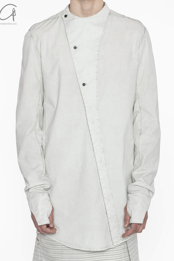 BORIS BIDJAN SABERI Diagonal Shirt SS22 SHIRT6 F1501M Light Grey
